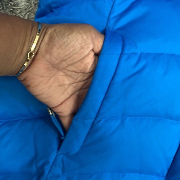 Lands End women’s quilted down feather insulated winter coat size, medium 10/12 - Picture 5 of 15